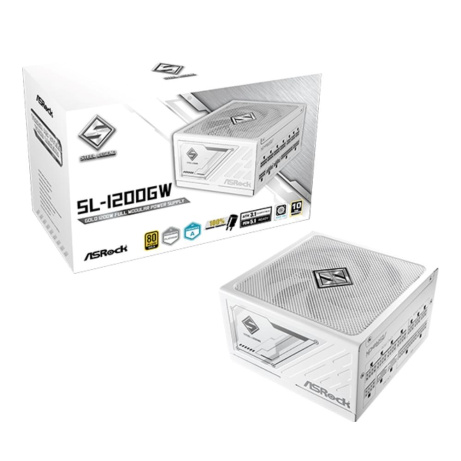 ASROCK zdroj SL-1200GW,1200W, 80Plus Gold, 135 mm, ATX 3.1