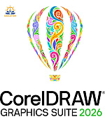CorelDRAW Graphics Suite 2026 Education Perpetual License (incl. 1 Yr CorelSure Maintenance)(1-4)
