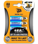 JCB OXI DIGITAL alkalická baterie LR06, blistr 4 ks