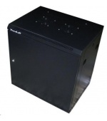 XtendLan 19" nástěnný rozvaděč 9U 600x450, nosnost 60kg, plné dveře, svařovaný,proti vykradení,černý