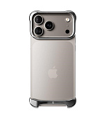Arc Pulse - hliníkový ochranný rám na iPhone 18 Pro, stříbrný