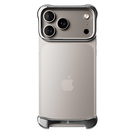 Arc Pulse - hliníkový ochranný rám na iPhone 18 Pro, stříbrný