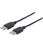 MANHATTAN kabel USB 2.0, Type-A Male to Type-A Male, 1m, Black