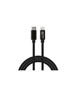 WG - Datový kabel Lightning na Type-C, 50 cm, černá