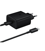 BAZAR - Samsung cestovní nabíječka EP-TA845XBE, Quickcharge 45W, USB-C, černá, EU, poškozený obal