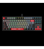 A4tech Bloody Klávesnice S87, herní klávesnice, mechanická, drátová, Red Switch, CZ/SK, Černá