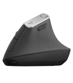 Logitech MX/Vertikální/Optická/Pro praváky/4 000 DPI/Drátová+bezdrátová/Černá