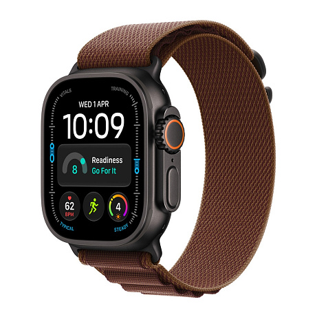WATCH Ultra 4 49 Black TC/Burgundy Alp.Loop - M