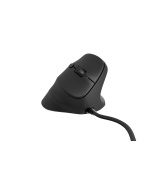 Vertikální myš Natec CRAKE 2 PRO/Vertikální/Optická/Pro praváky/12 400 DPI/Drátové USB-A/Černá