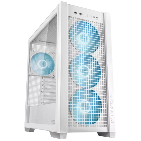 BAZAR - ASUS case TUF GAMING CASE (GT302) TG, Mid Tower, 4x 140mm ARGB Fan, bílá - Poškozený obal (Komplet)