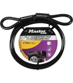 Master Lock Ohebné ocelové lanko 78EURD - 180cm x 1cm