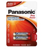 PANASONIC Alkalické baterie Pro Power LR03PPG/2BP AAA 1,5V (Blistr 2ks)