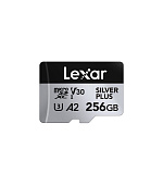 Lexar 256GB H-P Silver Plus microSDHC s adp C10 A2