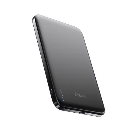 BMX SolidSafe™ Air Titanium 5K Qi2 Wireless Magnetic Power Bank, Black