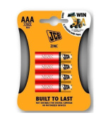 JCB zinko-chloridová baterie R03, blistr 4 ks