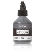BROTHER INK BT-D60BK black pro T4xx, T5xx, T7xx, T9xx cca 6000 stránek, bezpigmentový - INKTANK