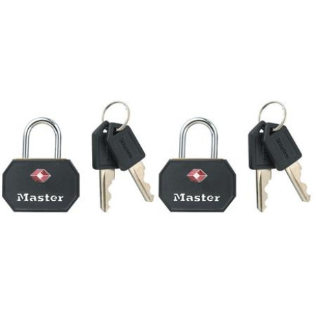 Master Lock Visací zámek TSA - černý (2 ks / blistr)