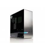 IN WIN skříň 905, Mid Tower, průhledný bok, bez zdroje, titanium grey, oled, 3x Sirius fan