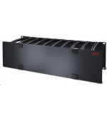 APC 3U Horizontal Cable Manager, 6" Fingers top and bottom