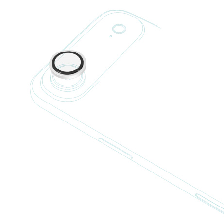 Epico Alu Lens Protectors iPhone Air - stříbrná