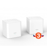 Tenda Nova MW3 (2-pack) WiFi AC1200 Mesh system Dual Band, 2x LAN/WAN, MU-MIMO, SMART aplikace
