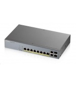 Zyxel GS1350-12HP 12 Port smart managed CCTV PoE switch, long range, 130W, 10x GbE, 2x SFP