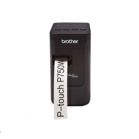 BAZAR - BROTHER tiskárna štítků PT-P750W - 24mm, pásky TZe, WIFI, Profesionální PC Tiskárna Štítků - poškozený obal