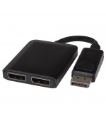 PremiumCord adaptér DisplayPort - 2x DisplayPort, rozšíření + zrcadlení obrazu, 4K*2K@30Hz