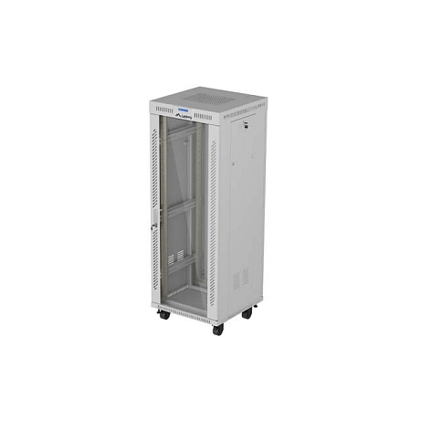 INSTALAČNÍ STOJAN 19" 32U 600X600 ŠEDÉ SKLENĚNÉ DVEŘE LCD LANBERG (FLAT PACK) V2