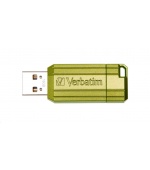 VERBATIM Flash Disk 16GB Store 'n' Go PinStripe, eukalyptově zelená