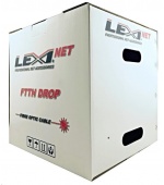 Optický kabel LEXI-Net DROP FTTx, 12x 9/125 SM, G.657A1, LS0H, černý, cívka 1km