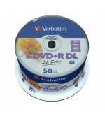 VERBATIM DVD+R Double Layer 8.5GB 8X 50 Pack Spindle