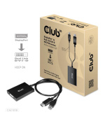 Club3D Adaptér aktivní DisplayPort na Dual Link DVI-D, USB napájení, 60cm, HDCP ON