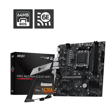 MSI PRO A620AM-G EVO WIFI/AM5/mATX