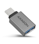 AXAGON RUCM-AFA, redukce USB-C (M) -> USB-A (F), USB 3.2 Gen 2, 3A, ALU