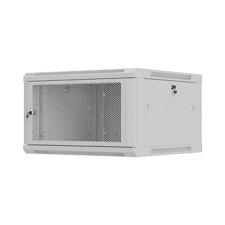 LANBERG NÁSTĚNNÁ INSTALAČNÍ SKŘÍŇ 19" 6U 600X600 ŠEDÉ PERFOROVANÉ DVEŘE (PLOCHÉ BALENÍ)