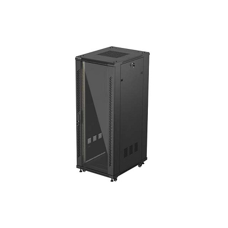 19" VOLNĚ STOJÍCÍ RACKOVÁ SKŘÍŇ 32U/600X800 (FLAT PACK) S PROSKLENÝMI DVEŘMI ČERNÁ LANBERG