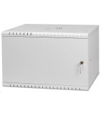 LEXI-Net 19" nástěnný rozvaděč Basic 6U 520x450, plechové dveře, bez zad, rozložený, šedý