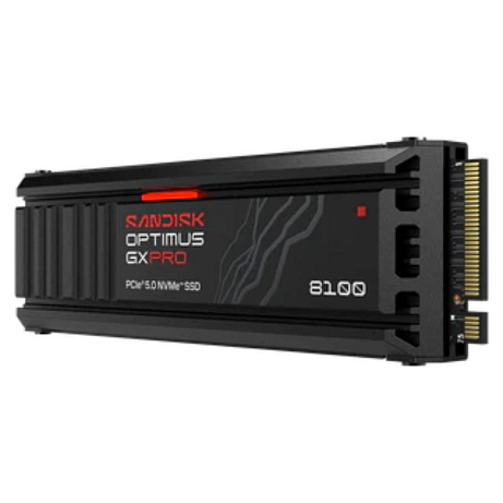 SANDISK SSD OPTIMUS GX PRO 8100 NVMe 1TB PCIe, Gen4, (R:14900, W:11000MB/s), s chladičem