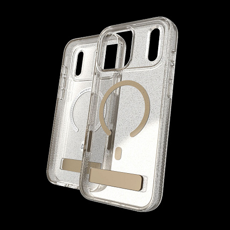 Case Milan Snap with Kickstand for Apple iPhone 18 Pro / 17 Pro - Glitter Gold
