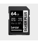 Lexar SDXC Professional SILVER Plus 1066x UHS-I/U3/A2/4K R205/W100 (V30) 64GB