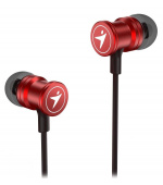 GENIUS sluchátka HS-M316 METALLIC RED, 4pin 3,5 mm jack, červená