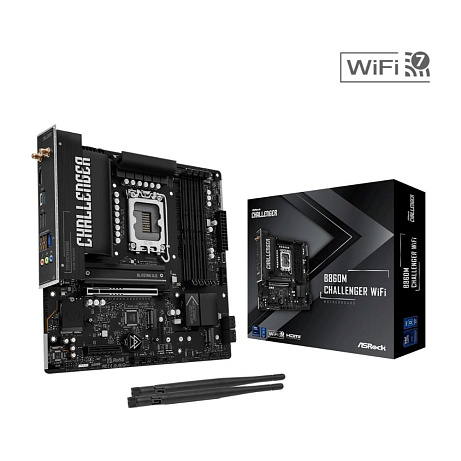 ASRock MB Sc LGA1851 B860M Challenger WiFi, Intel B860, 4xDDR5,1xHDMI, WiFi, mATX