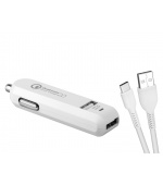 AVACOM CarMAX 2 nabíječka do auta 2x Qualcomm Quick Charge 2.0, bílá barva (USB-C kabel)