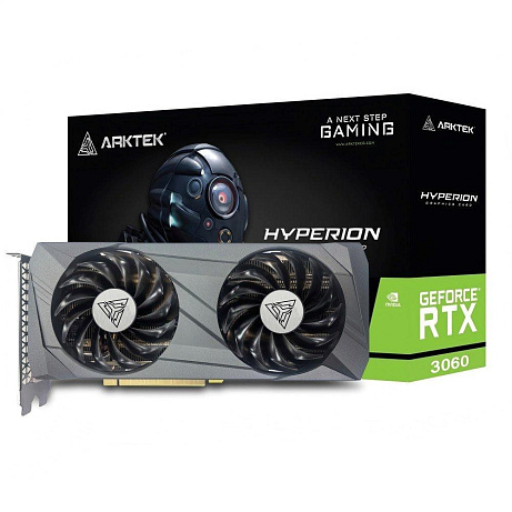 ARKTEK VGA NVIDIA GeForce RTX 3060 Hyperion 12GB V4, RTX 3060, 12GB GDDR6, 3xDP, 1xHDMI