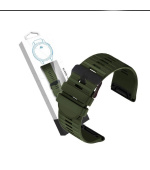 RhinoTech řemínek pro Garmin QuickFit silikonový outdoor 22mm tmavě zelený