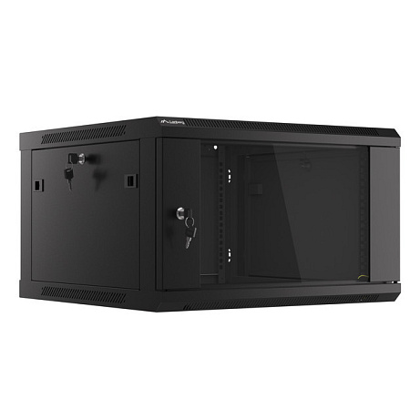 LANBERG 19" RACKOVÁ SKŘÍŇ PRO MONTÁŽ NA STĚNU 6U/600X600 (FLAT PACK) ČERNÁ V2