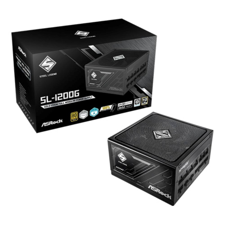 ASROCK zdroj SL-1200G,1200W, 80Plus Gold, 135 mm, ATX 3.1