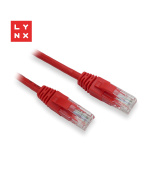 LYNX UTP patch kabel Cat5e, PVC, CCA, 2m, červený