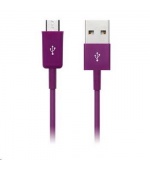 CONNECT IT Kabel Colorz microUSB - USB, 1m, fialový